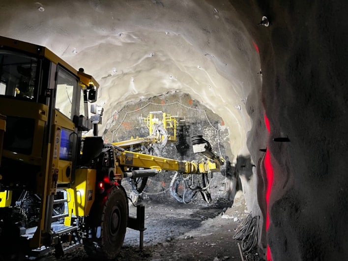 Bilde av tunnelarbeid