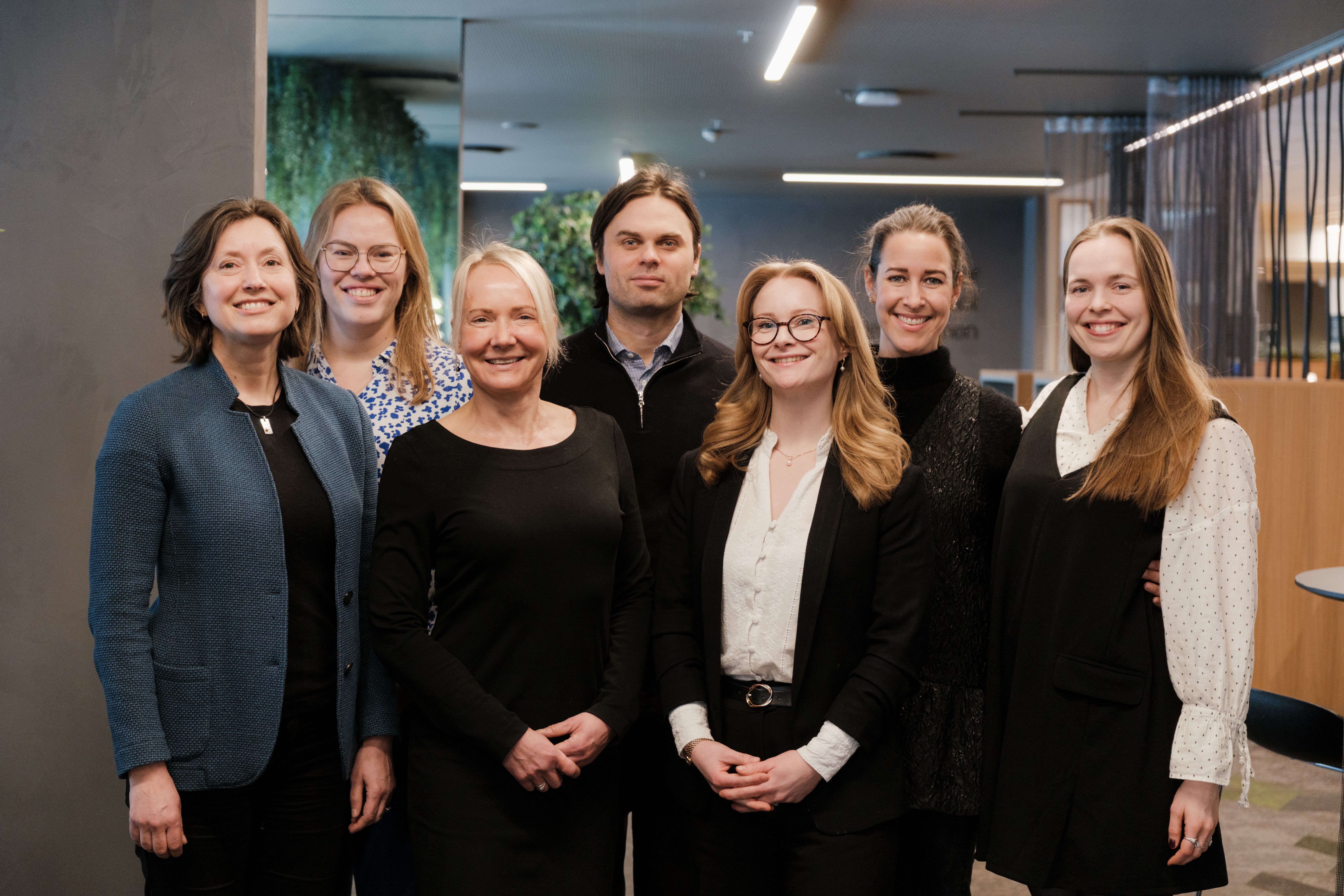 Bilde av bærekraftsteamet i Statnett har jobbet med den nye omstillingsplanen